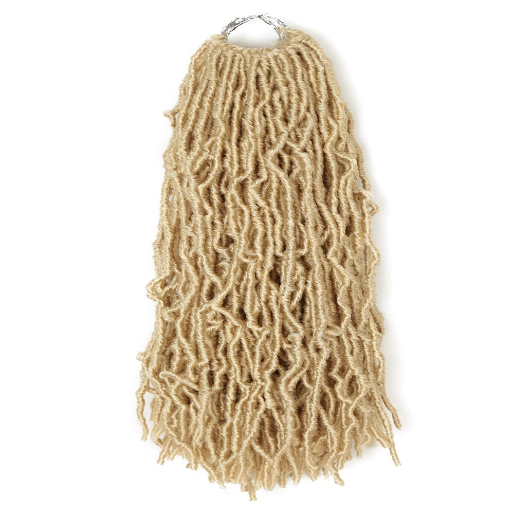 Soft Locs Synthetic Crochet Hair Natural Faux coloured hair pre-made to fix individual locs extensions