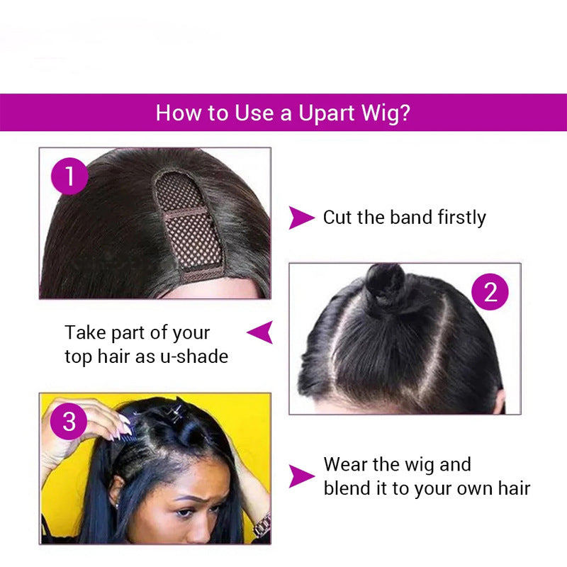 Glueless Body Wave U Part Wigs 150 Density Brazilian Long 100% Human Unprocessed Hair guarantee affordable bulk price