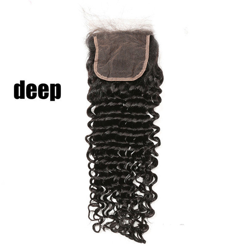 Raw Hair closure real humain Hair Block Mesh Hand Woven invisible lace for wig or hairstyles smooth tangle free High Quality and affordable unprocessed Hair