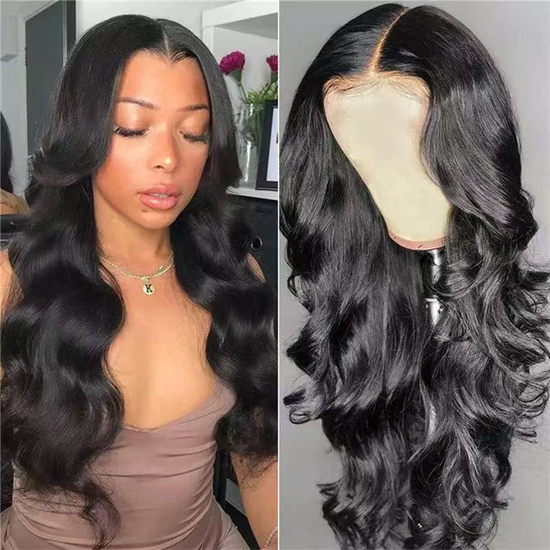 Synthetic Wig European And American 13X4 Lace Wigs style Chemical Fiber Headgear Front Lace Long Roll