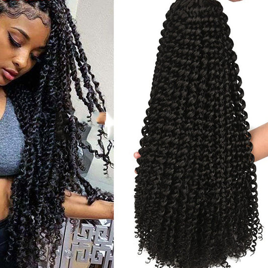 Passion Twist Crochet Braids Spring Twist Hair Extensions trending hairstyle wavy hair twist braids coloured for hairstylist