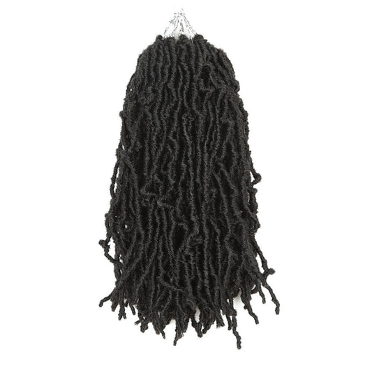 Soft Locs Synthetic Crochet Hair Natural Faux coloured hair pre-made to fix individual locs extensions