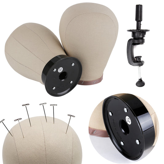 Mannequin Head Model stand full set tools for wigs and hair making crafts