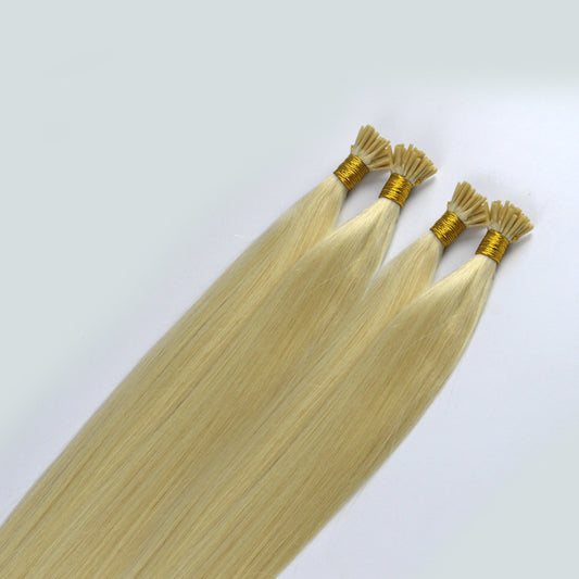 Blonde Straight Micro Hair Extensions – Single Strand, Heat Fusion Attachment | 100% Human Hair single attachment heat