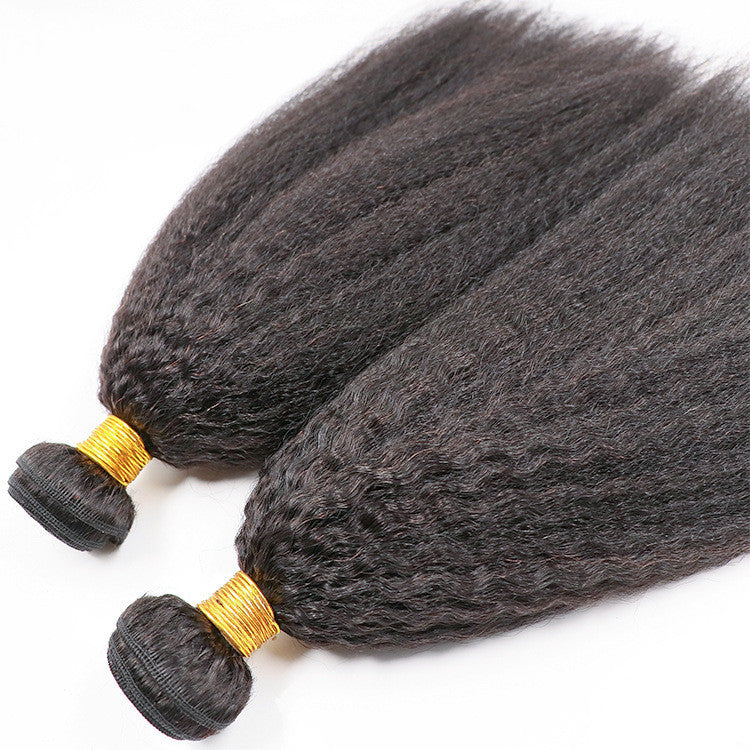 Natural Human yaki hair Fiber heat resistant for Wig making hairstyling extensions