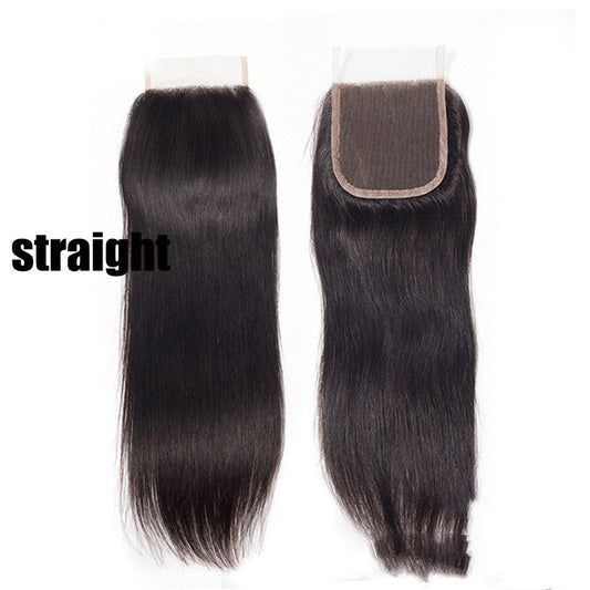 Raw Hair closure real humain Hair Block Mesh Hand Woven invisible lace for wig or hairstyles smooth tangle free High Quality and affordable unprocessed Hair