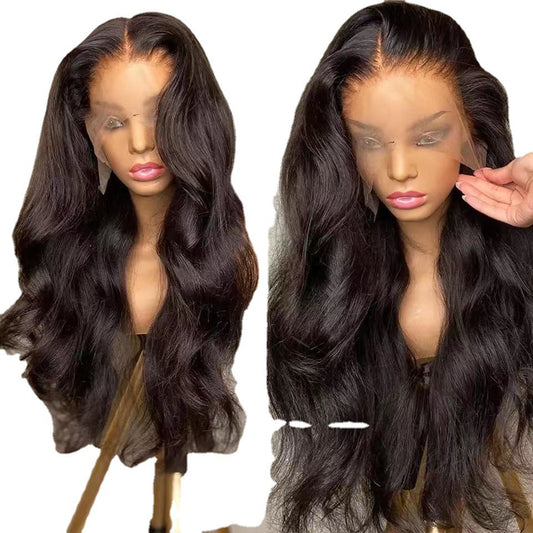 Synthetic Wig European And American 13X4 Lace Wigs style Chemical Fiber Headgear Front Lace Long Roll