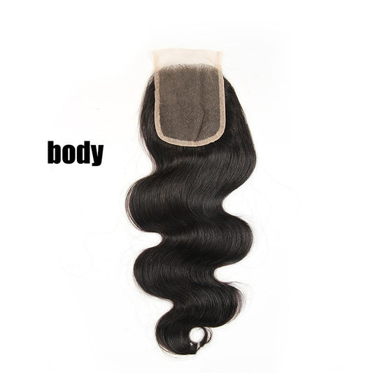 Raw Hair closure real humain Hair Block Mesh Hand Woven invisible lace for wig or hairstyles smooth tangle free High Quality and affordable unprocessed Hair