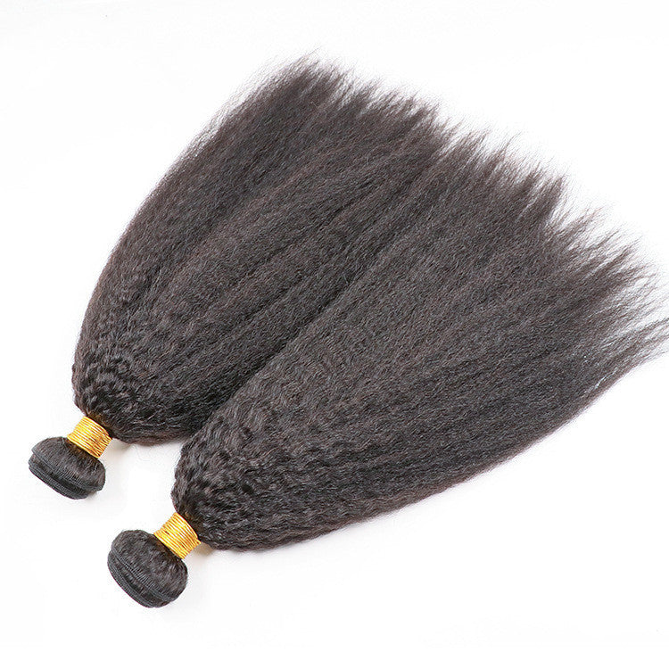 Natural Human yaki hair Fiber heat resistant for Wig making hairstyling extensions